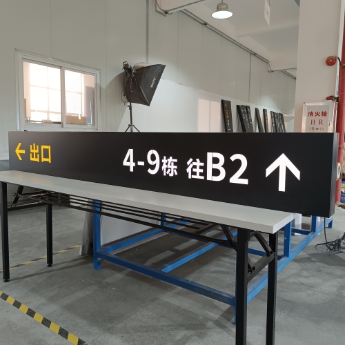 Wayfinding system lightbox(hanging signs