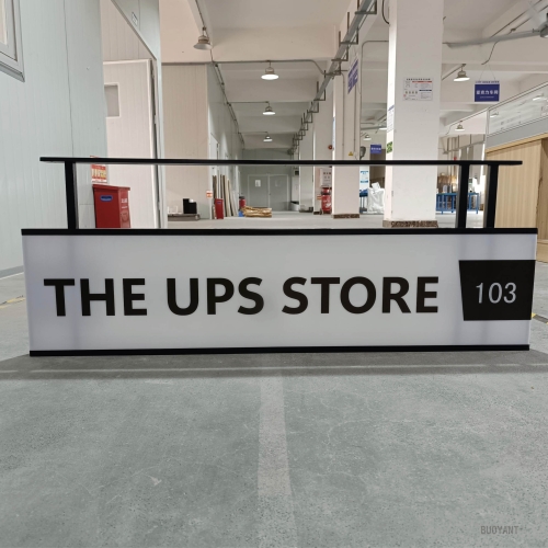 Wayfinding system lightbox(hanging signs