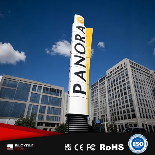Custom Signage Pylon for Thailand Pattaya | PANORA - Style Real - Estate/Tourism
