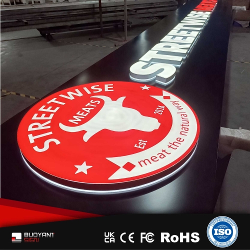 LED Frontlit & Backlit Signs With Ac