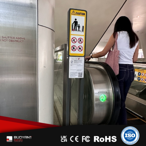 warning signs-Column-mounted type01