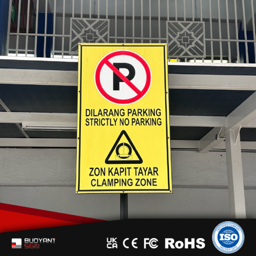 warning signs-Column-mounted type02