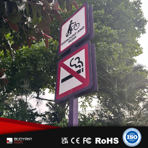 warning signs-Column-mounted type05