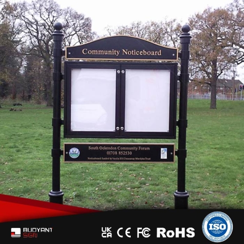 Standalone outdoor information board