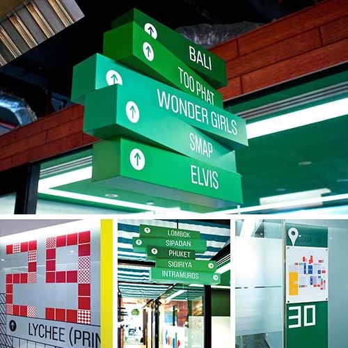 Google Singapore Headquarters Wayfinding System Design
