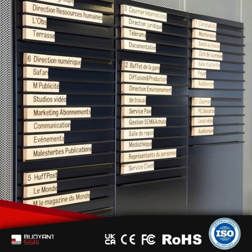 Factory - made Customizable Lobby Directory Sign, Expert in Complete Signage System Customization