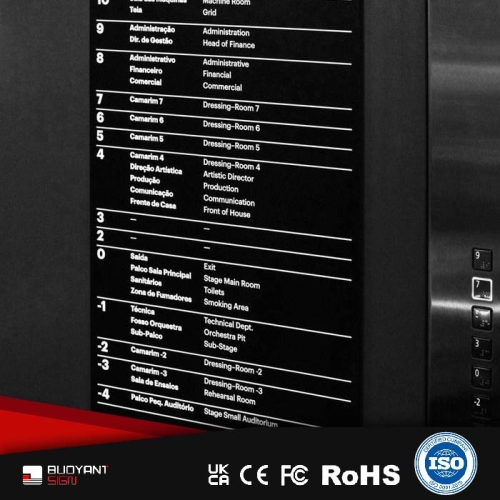 Modern Elevator Lobby Floor Sign