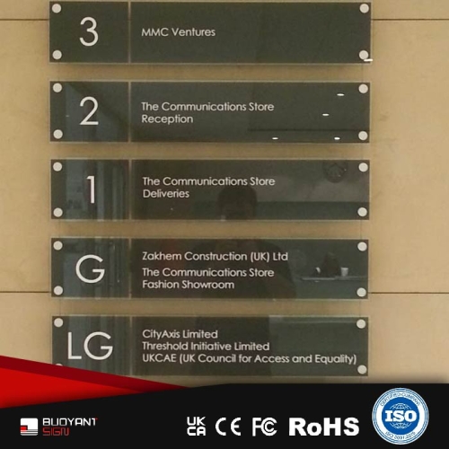Modular Elevator Floor Sign System