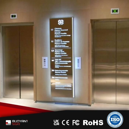 Configurable Elevator Hall Floor Sign, Factory Solutions