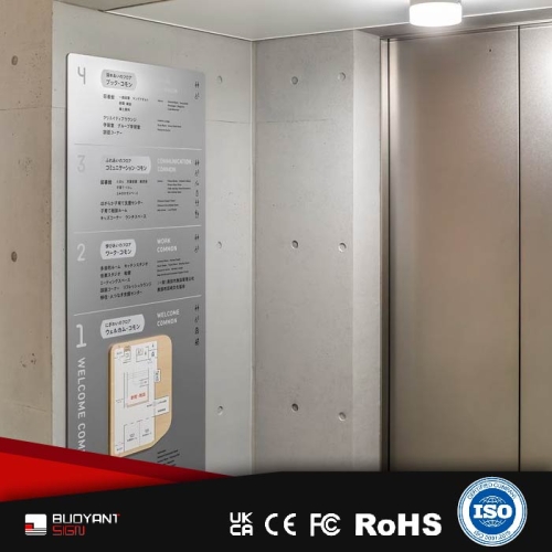 Factory-Adapted Floor Elevator Hall Positioning Sign