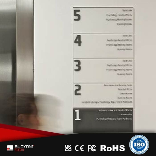 Bespoke Elevator Hall Floor Directory Sign, Factory Design