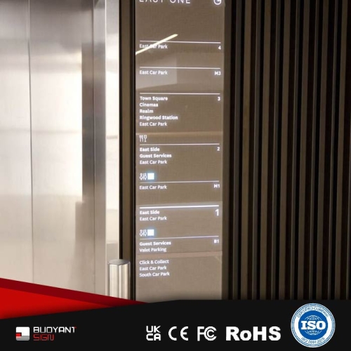 Factory-Integrated Floor Elevator Hall Navigation Index