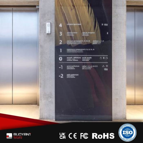 Factory-Tuned Floor Elevator Hall Destination Index Sign