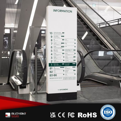 Factory-Crafted Floor Elevator Hall Wayfinding Sign