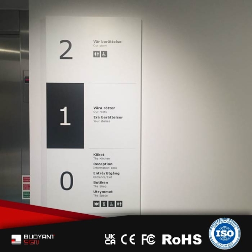 Made-to-Order Elevator Hall Floor Index Board, Factory Direct