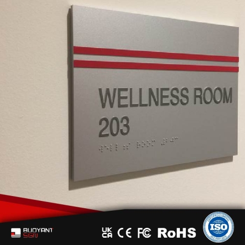 Factory-Customized ADA-Compliant Department Nameplates (Full-System Integration)