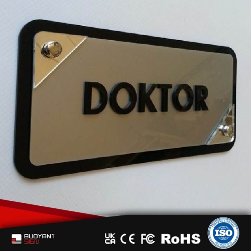 Corporate Campus Full-System Metal Office Nameplates by Factory