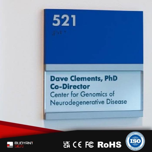 Custom-Made Acrylic Department Signage System by Factory