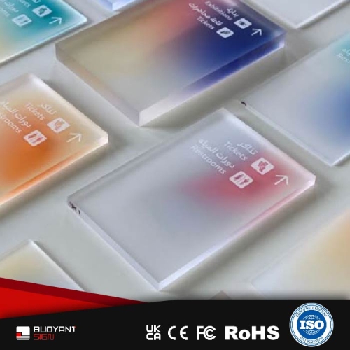 Integrated Acrylic Sign System, Factory-Tailored