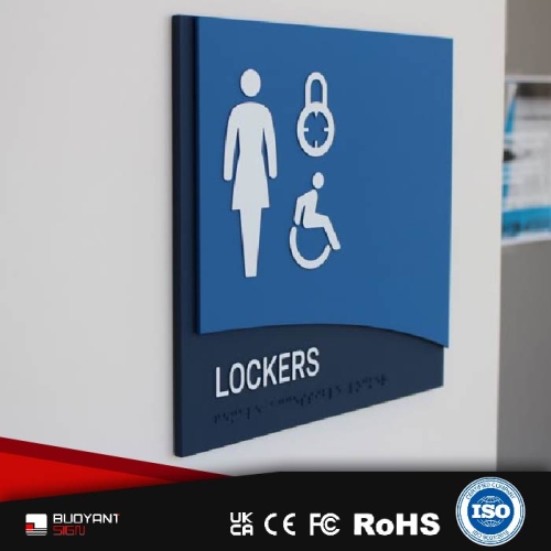 Integrated Wayfinding System: Factory-Tailored Acrylic Office Signs
