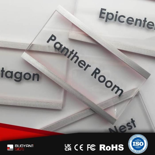 Factory-Customized Acrylic Department Nameplates (Full-System Consistency)