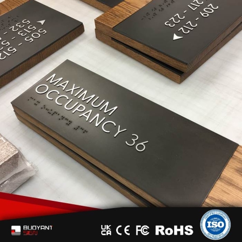 Modular Wooden Nameplate System, Factory-Engineered