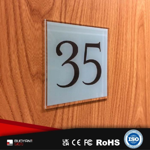 Factory-Manufactured Tempered Glass Nameplates