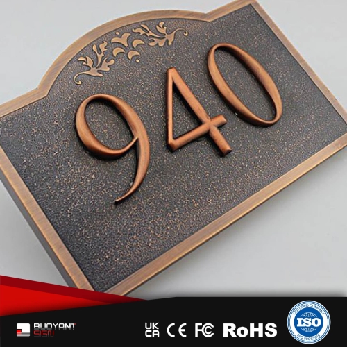 Vintage House Number Plates Customization Factory Direct Long-term Supply