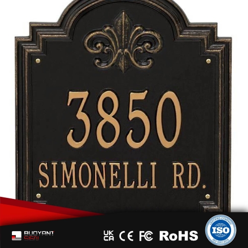 Factory Direct Vintage House Number Plat