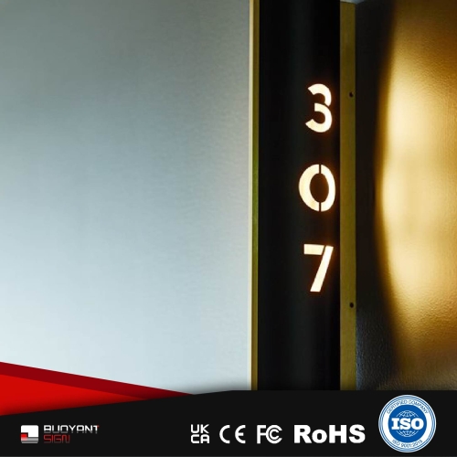 Illuminated Door Number Plates Customiza