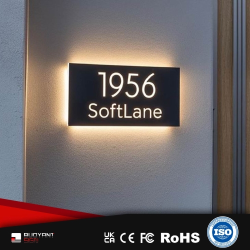 Factory Direct Illuminated Door Number P