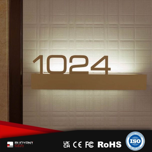Factory Direct Illuminated Door Number Plates Customization Supply