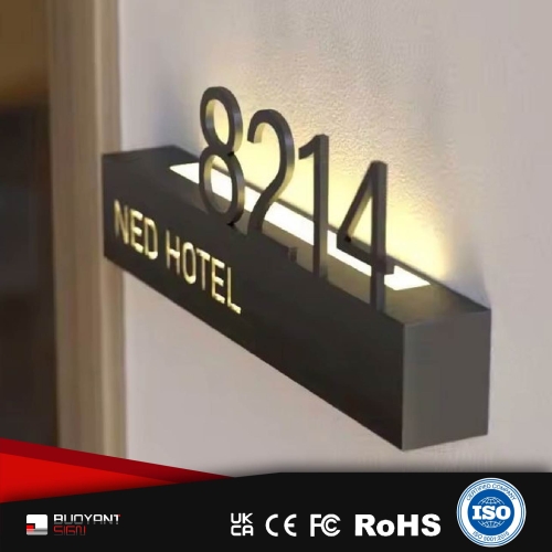 Illuminated Door Number Plates Customization Factory Direct Long-term Supply