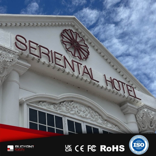Hotel and Guesthouse Signage in Penang, 
